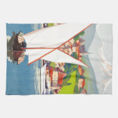 Thonon Les Bains Französisch Reisen Europa Küchentuch (Horizontal)