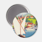 Thonon Les Bains Französisch Reisen Europa Magnet (Vorderseite/Rückseite)