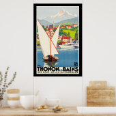 Thonon Les Bains Französisch Reisen Europa Poster (Küche)