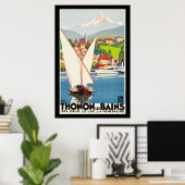 Thonon Les Bains Französisch Reisen Europa Poster (Heimbüro)
