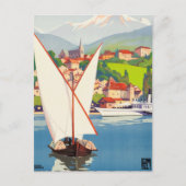 Thonon Les Bains Französisch Reisen Europa Postkarte (Vorderseite)