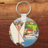 Thonon Les Bains Französisch Reisen Europa Schlüsselanhänger (Vorderseite)