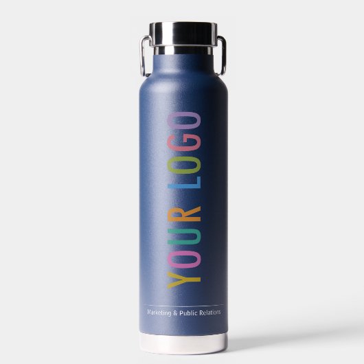 Thor Copper Vacuum Insulated Bottle 22oz Navy Blue Trinkflasche (Vorne)