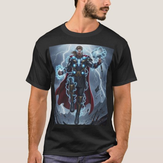 Thor – God of Thunder Storm Power T-Shirt (Vorderseite)
