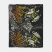 Thor Hammer der Götter Gitarren Fleecedecke (Vorderseite)