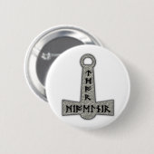 Thor Hammer Mjölnir Button (Vorne & Hinten)