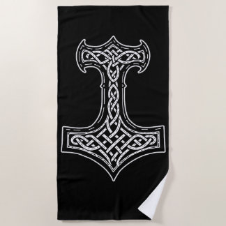 Thor Hammer Mjolnir Knoten Strandtuch