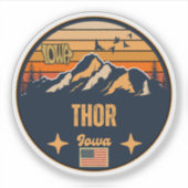 Thor, Iowa Aufkleber (Vorderseite)