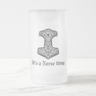 Thor, ist es eine Skandinaviersache Mattglas Bierglas