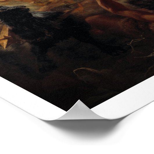 Thor kämpft die Riesen Poster (Ecke)