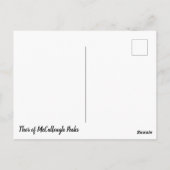 Thor McCullough Peaks Wild Horse Postcard Postkarte (Rückseite)