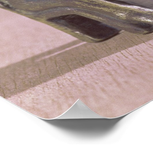 Thor mit einem Hammer, Statuette in Island gefunde Poster (Ecke)