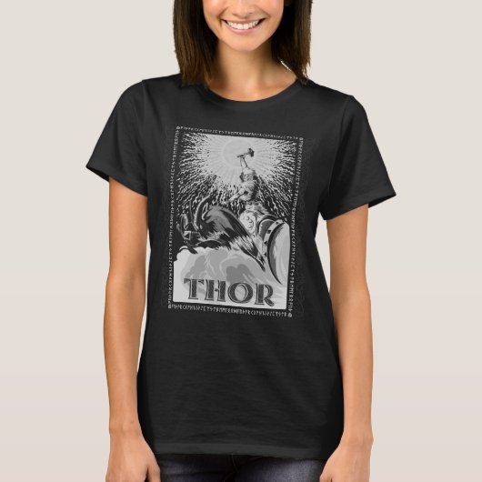 Thor Mjolnir Viking Norse Mythology Pagan Gott T-Shirt (Vorderseite)