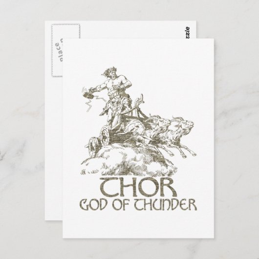 Thor Postkarte (Vorne/Hinten)