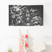 Thor — Sturmgepeitschter Gott des Donners Banner (Insitu)