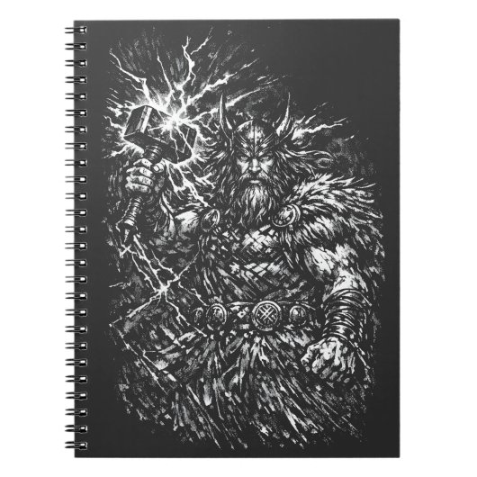 Thor — Sturmgepeitschter Gott des Donners Notizblock (Vorderseite)