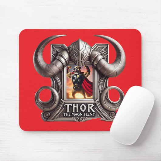 Thor the Magnificent Mouse Pad Mousepad (Mit Mouse)