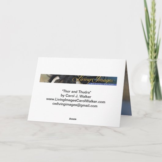 Thor und Thudra Dankeskarte (Rückseite)