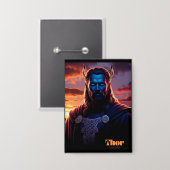 THOR VIKING  BUTTON (Vorderseite/Rückseite)