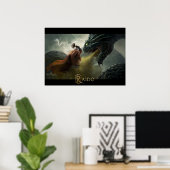 Thor Vs Jormungand Poster (Heimbüro)