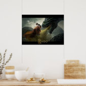 Thor Vs Jormungand Poster (Küche)