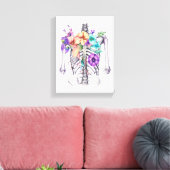 Thorakischer Käfig Leinwanddruck (Insitu (Wohnzimmer))