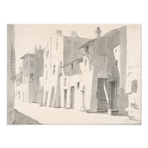 Thorald Laessoe - Eine sonnige Straße in Tivoli Fotodruck