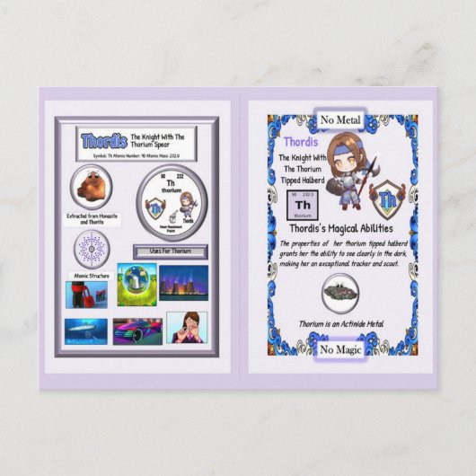 Thordis - Ritter Thorium Halberd Postkarte (Vorderseite)