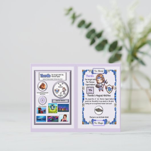 Thordis - Ritter Thorium Halberd Postkarte (Stehend Vorderseite)