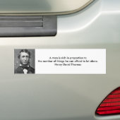 thoreau, a-Mann ist im Verhältnis zu dem Autoaufkleber (Auf Auto)
