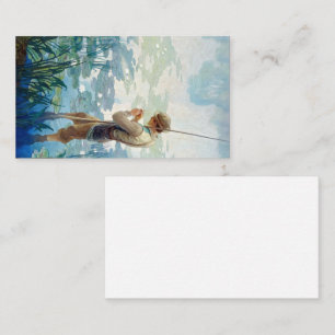 Thoreau Angeln am Waldensee bei N. C. Wyeth Visitenkarte