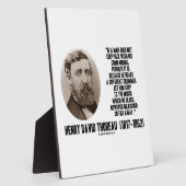 Thoreau Different Drummer Step to the Music Fotoplatte (Seite)