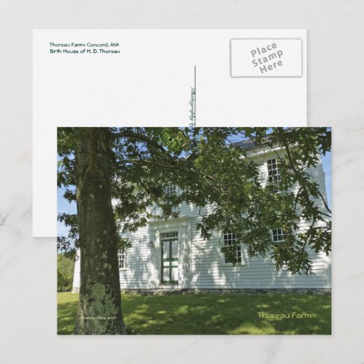 Thoreau Farm Postkarte (Vorne/Hinten)