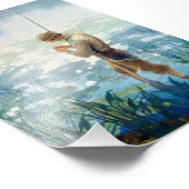 Thoreau Fischerei am Walden Pond durch N. C. Wyeth Fotodruck (Ecke)