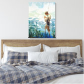 Thoreau Fischerei am Walden Pond durch N. C. Wyeth Leinwanddruck (Insitu (Schlafzimmer))