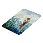 Thoreau Fischerei am Walden Pond durch N. C. Wyeth Magnet (Linke Seite)