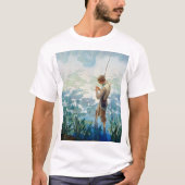 Thoreau Fischerei am Walden Pond durch N. C. Wyeth T-Shirt (Vorderseite)