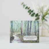 Thoreau: Gehen mit Liebe und Ehrfurcht Postkarte (Stehend Vorderseite)