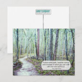 Thoreau: Gehen mit Liebe und Ehrfurcht Postkarte (Vorne/Hinten)