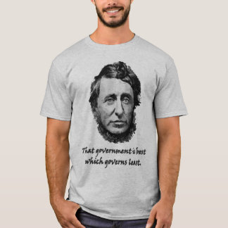 Thoreau kleines Regierungs-Zitat T-Shirt
