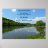 Thoreau Lake Quote Poster (Vorne)