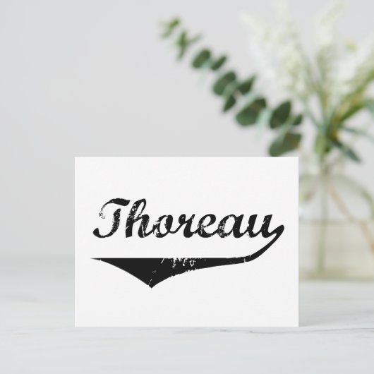 Thoreau Postkarte (Stehend Vorderseite)