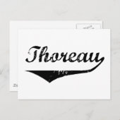 Thoreau Postkarte (Vorne/Hinten)
