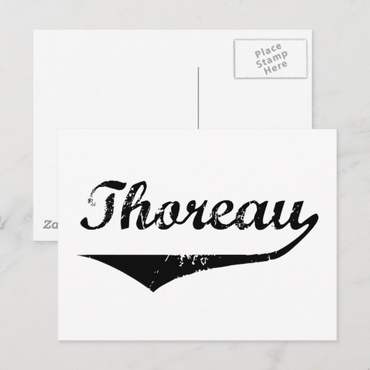 Thoreau Postkarte (Vorne/Hinten)