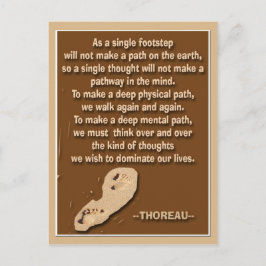 Thoreau provoziert Zitat Postkarte