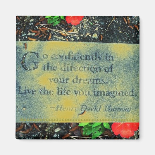 Thoreau Quote Magnet (Vorne)