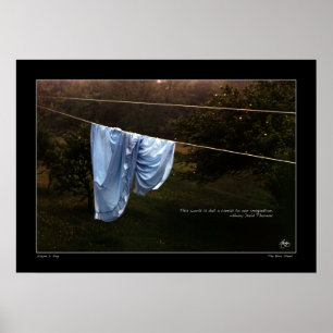 Thoreau Quote Poster "Die Welt ist nur eine Leinwa