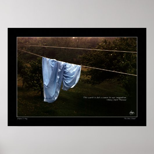 Thoreau Quote Poster "Die Welt ist nur eine Leinwa (Vorne)