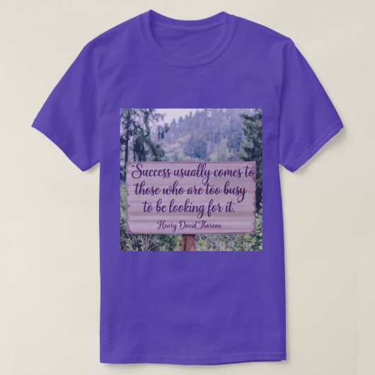 Thoreau Quote T - Shirt (Design vorne)