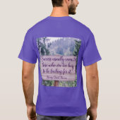 Thoreau Quote T - Shirt (Rückseite)